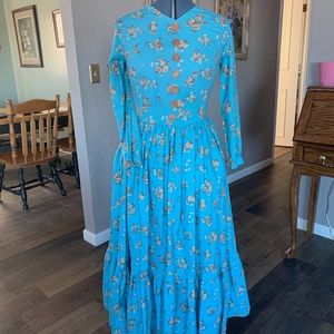 Blue Handmade Prairie Dress
